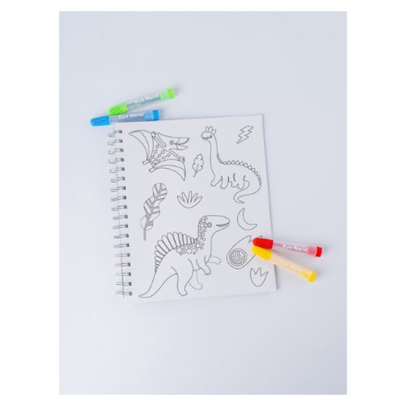 Libro Stickers p/colorear Roar Fun World Libro Stickers P/colorear Roar Fun World