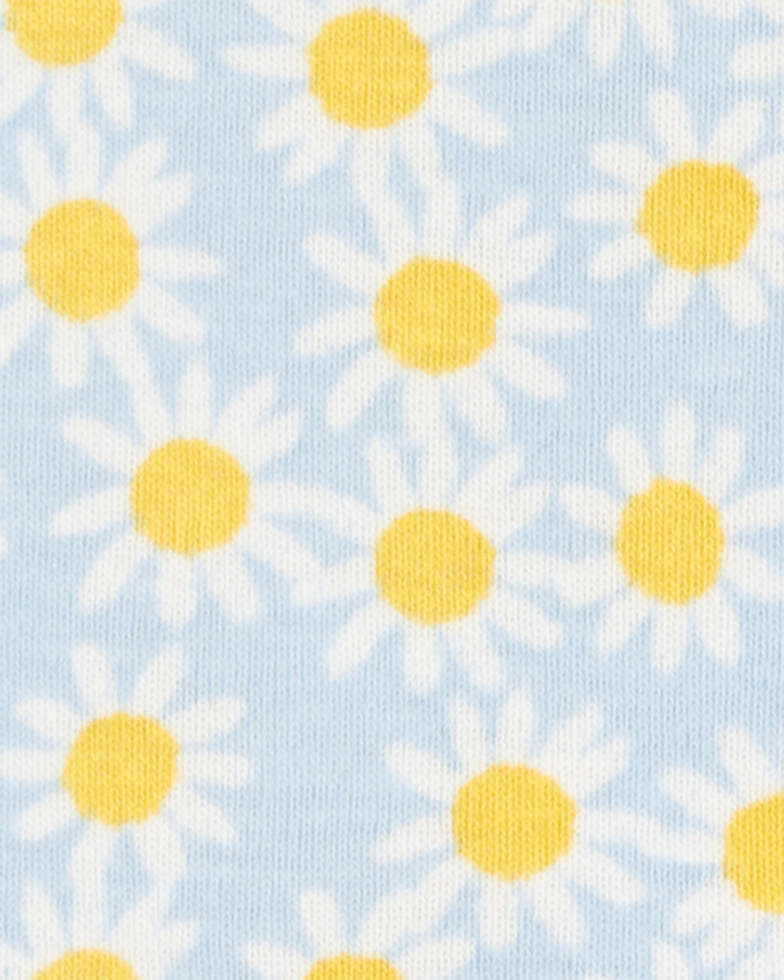 Pijama corto una pieza de algodón, diseño margaritas Pijama corto una pieza de algodón, diseño margaritas