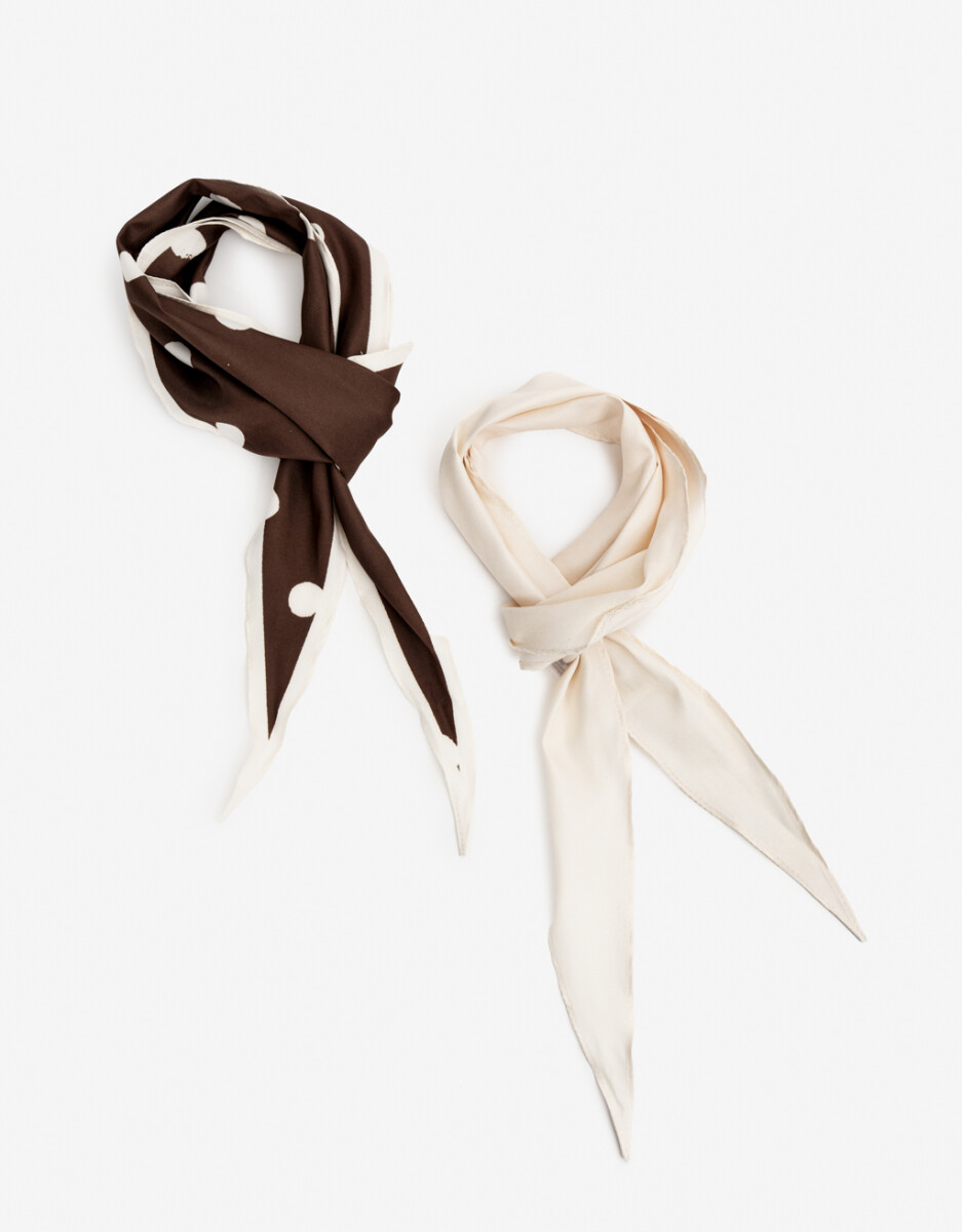 Set De Pañuelos De Raso 