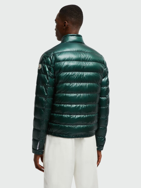 Moncler - Chaqueta Corta Plegable Acorus Verde Oscuro