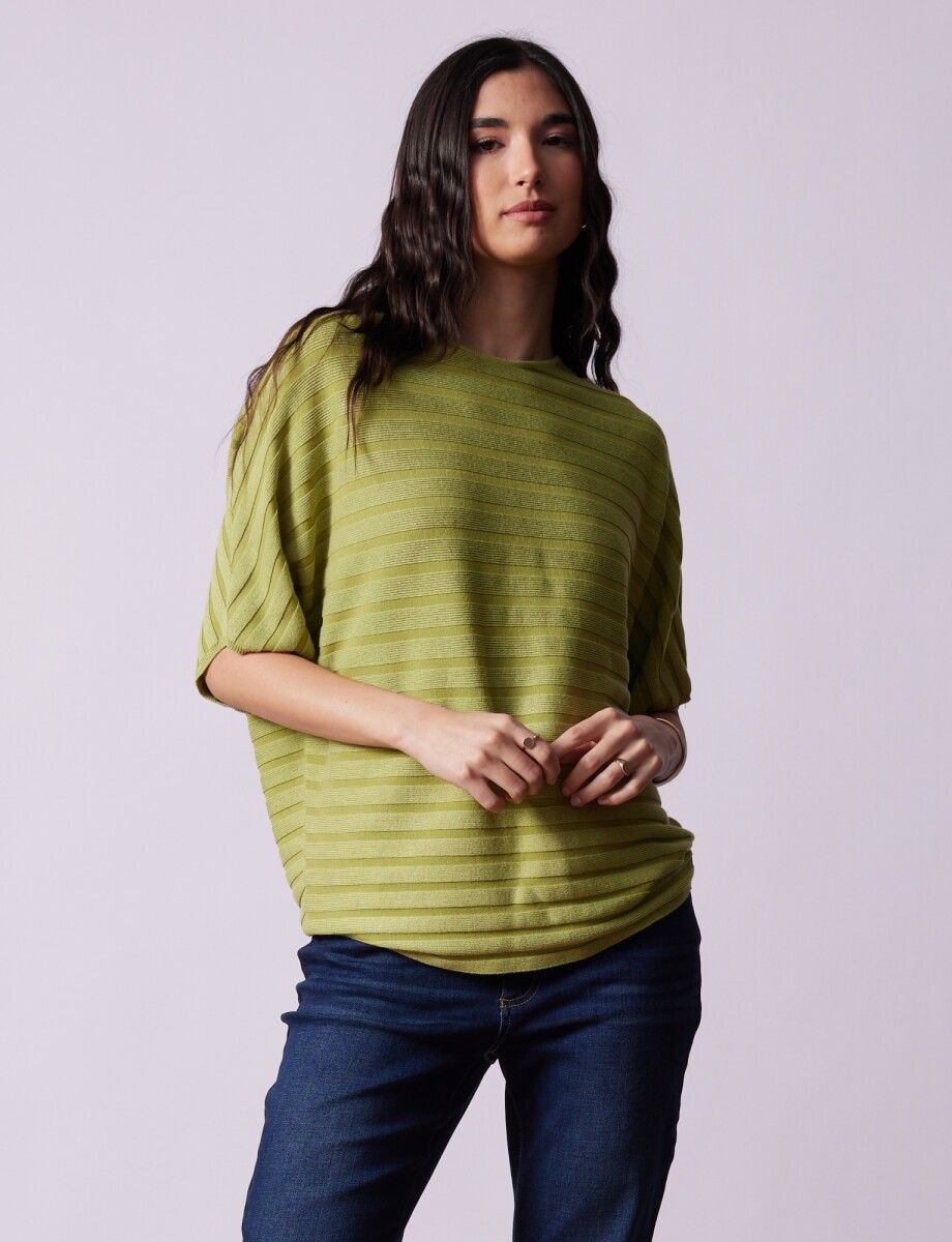 Buzo Dolman Acanalado - Verde 