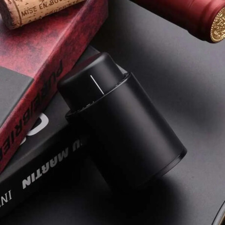 Tapón De Vino Al Vacío Con Marcador Negro