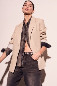 Blazer Lino Crudo Melange