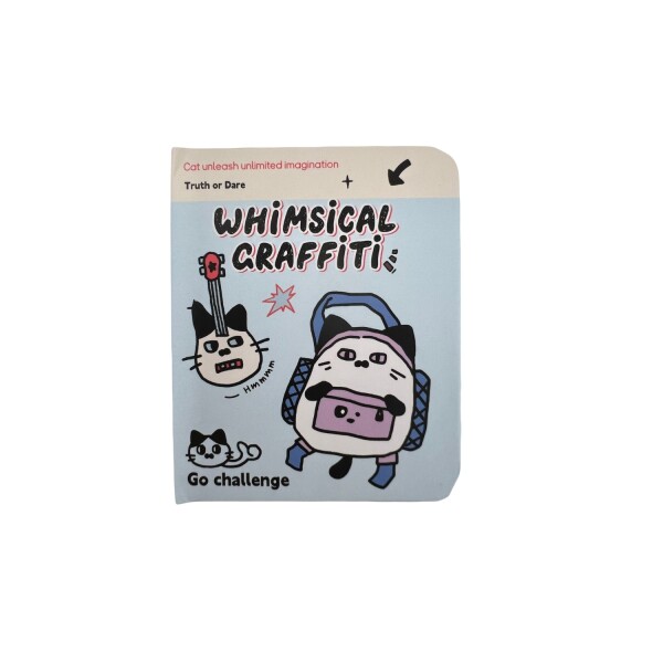 Cuaderno pocket cat celeste
