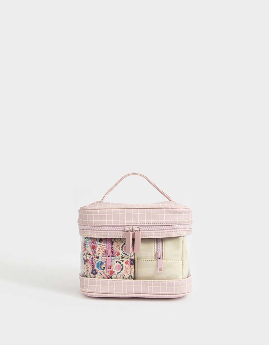 Set De Portacosméticos Estampados - Estampado Escoces 