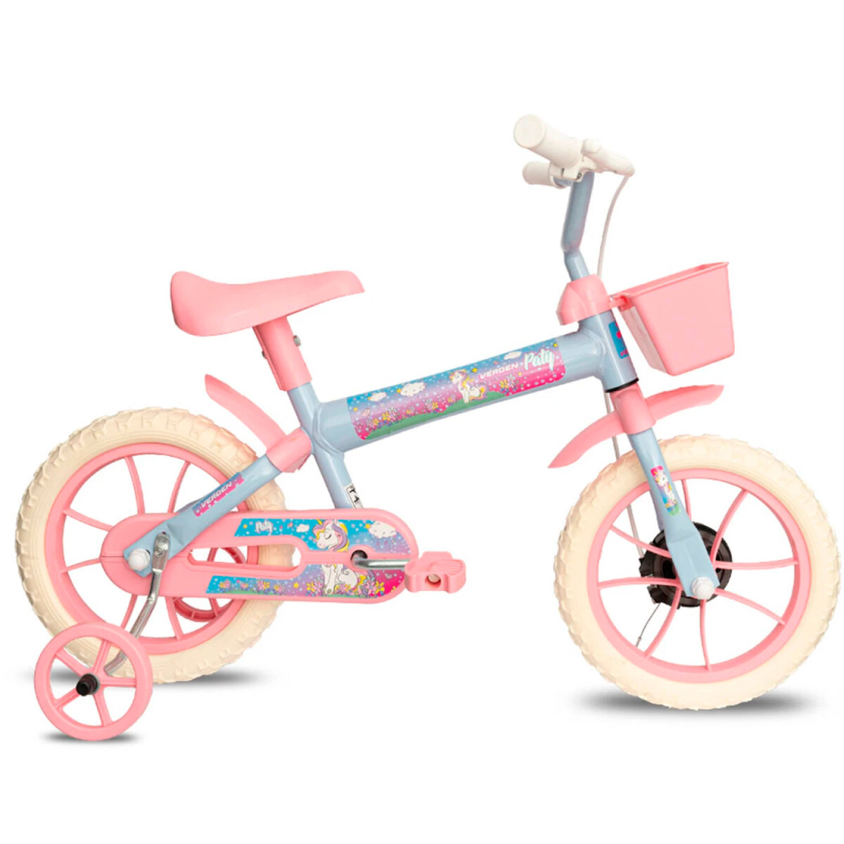 Bicicleta Infantil Verden Con Rueditas Montaña Rod 12 - Celeste 