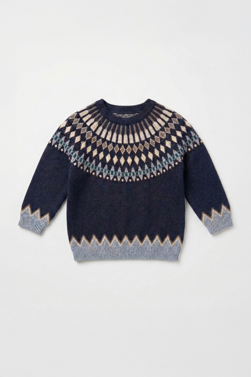Sweater bariloche azul marino