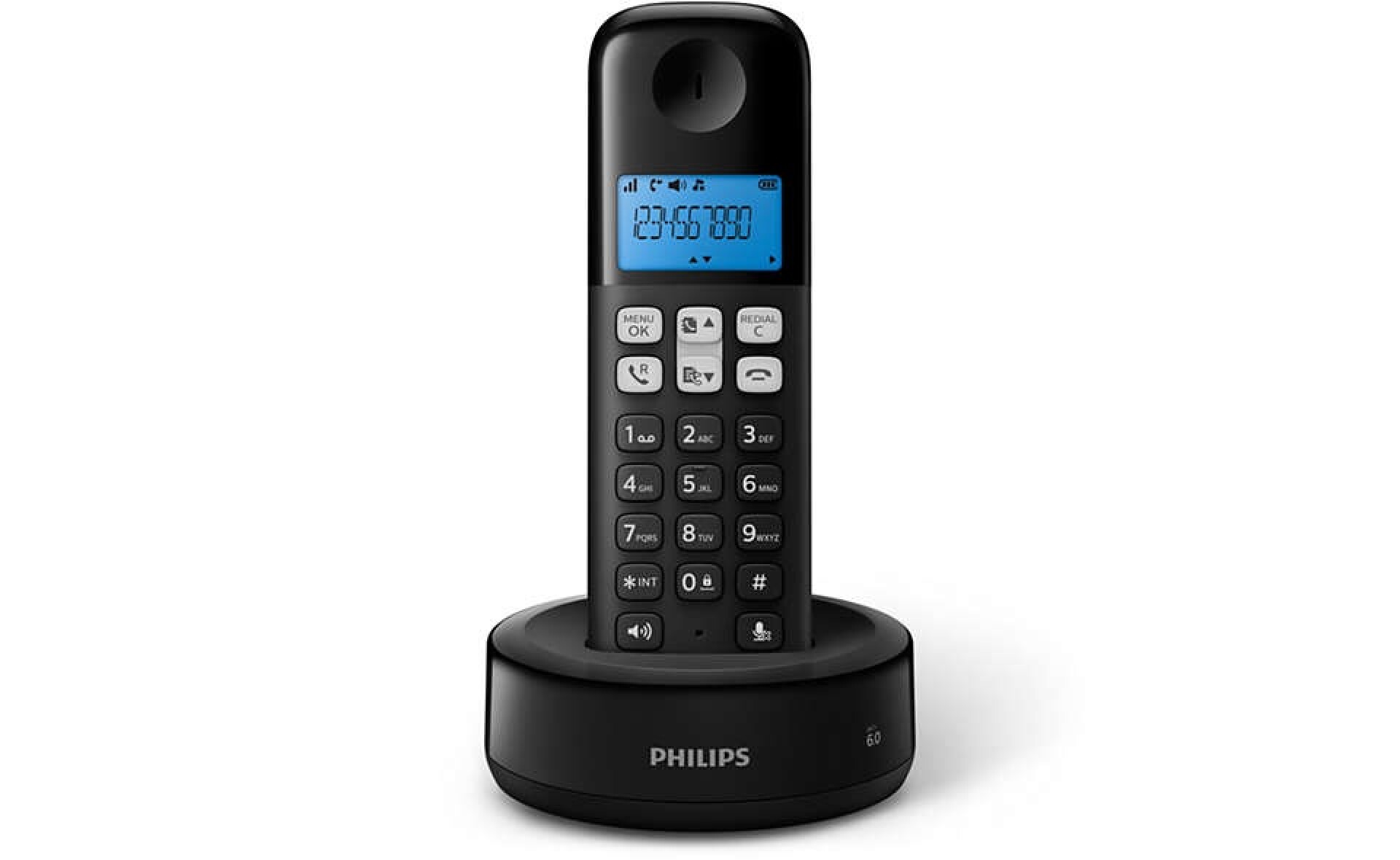 Teléfono Inalámbrico Philips D1311b/77 