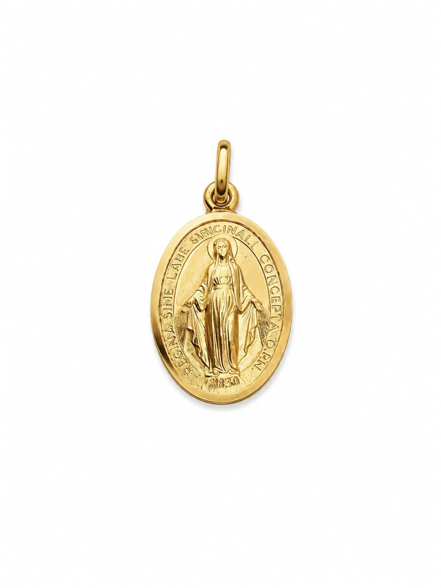 Medalla Virgen Milagrosa en Oro 10kt. 