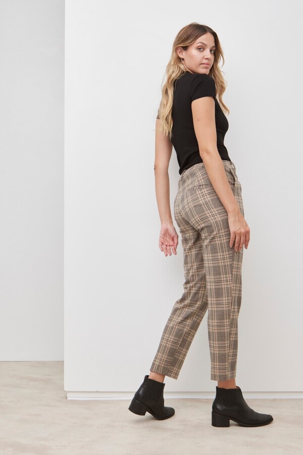 Pantalon Pull On Hebilla BEIGE/MULTI