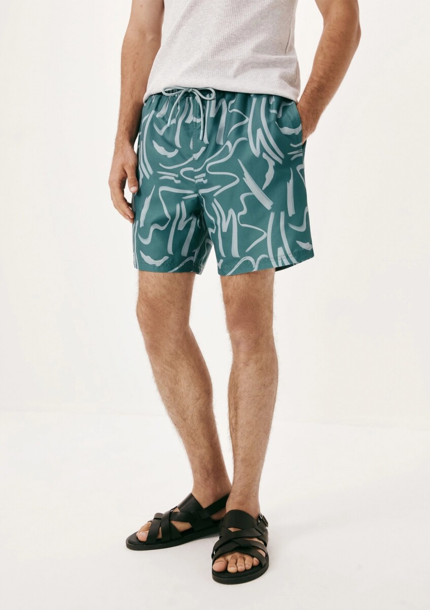 SHORT MASCULINO ESTAMPADO CON SUSPENSOR - SHORTS MASC 