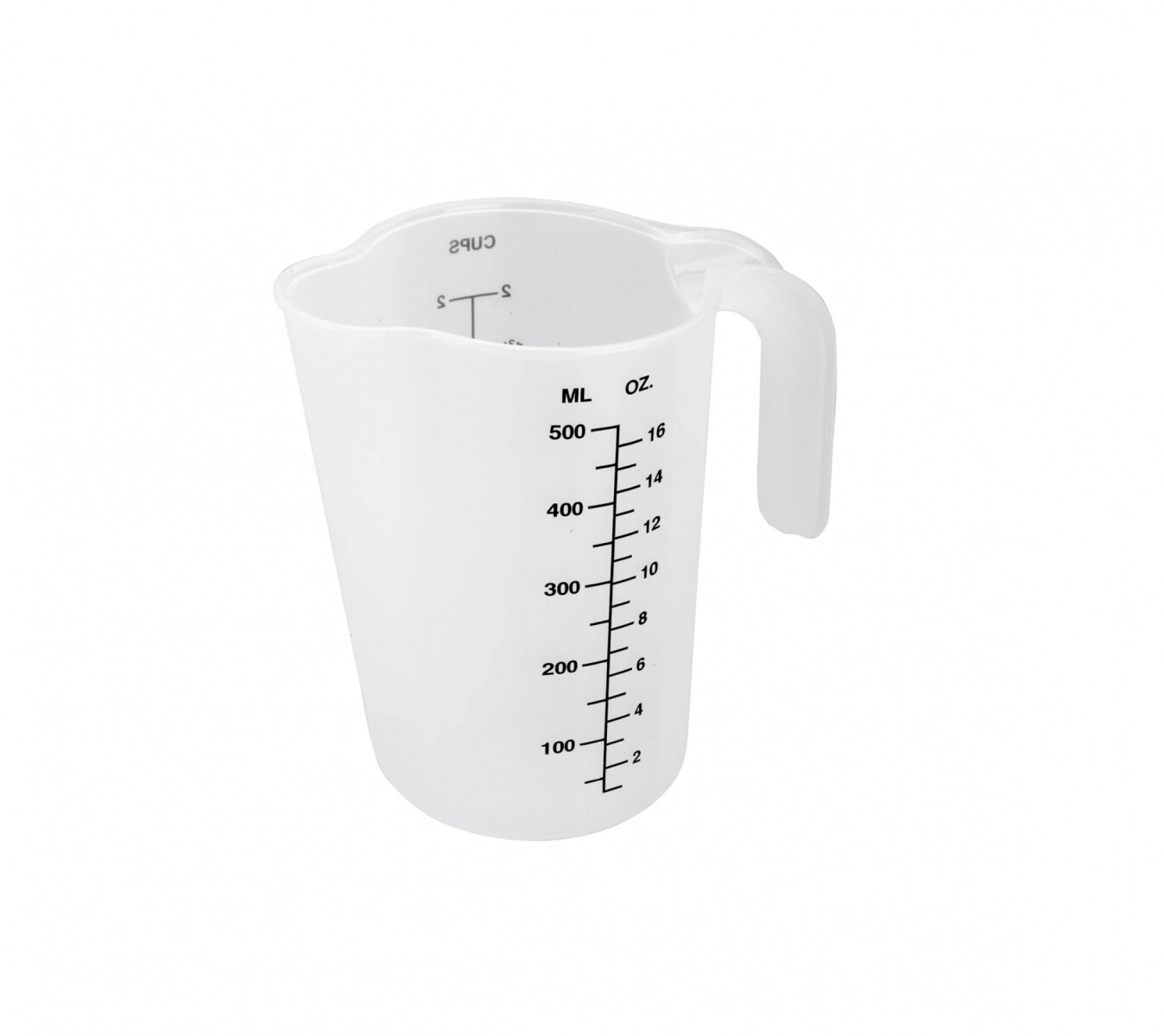 Monstrate Vaso Medidor de Vidrio con Tapa con Asa Multifunción para Cocina  500ml Cocina y Comedor 500ml