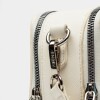 Bandolera New Penny en efecto cuero zaffiano Blanco