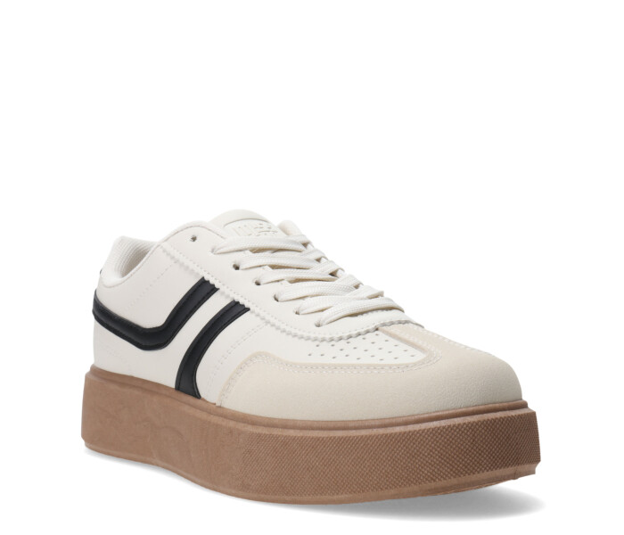 Championes de Mujer Miss Carol KOREL acordonado Beige