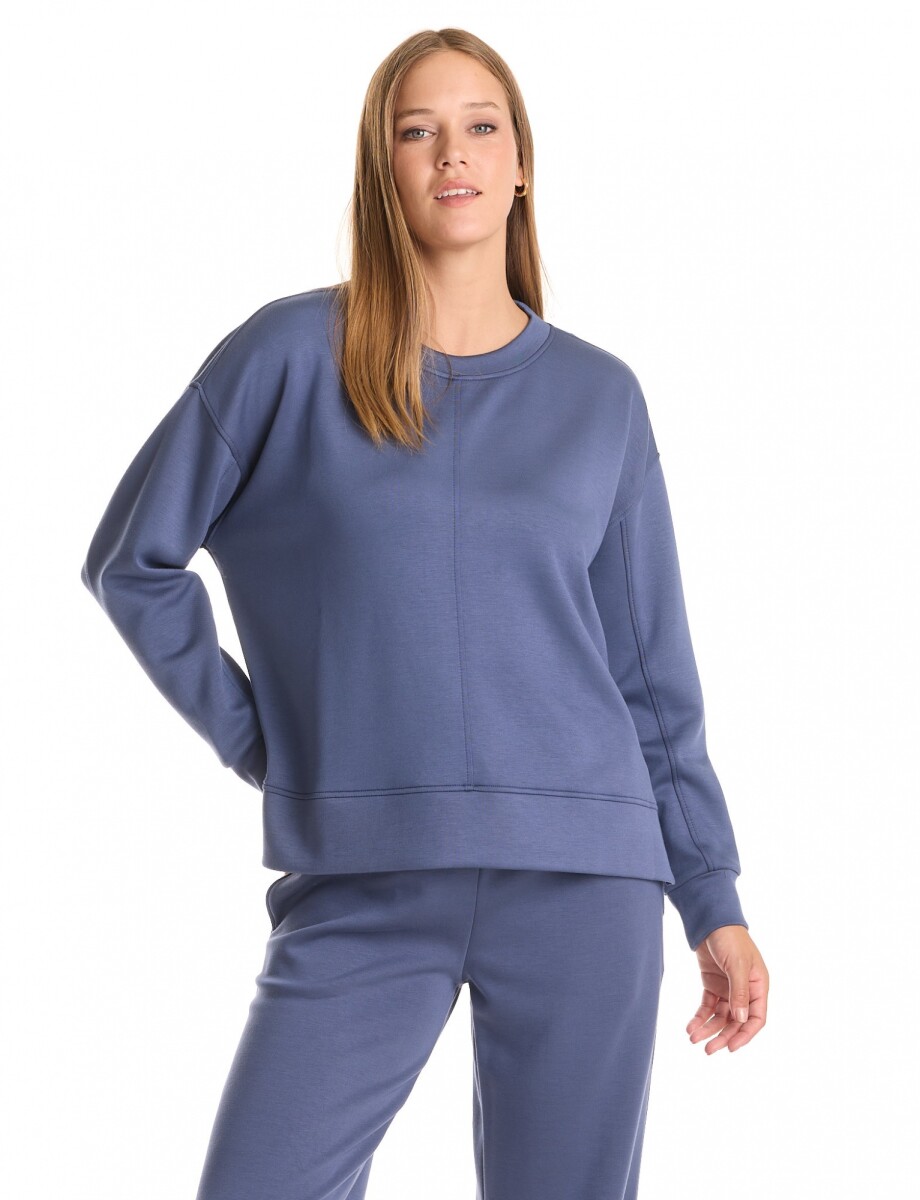 Buzo Pespuntes - Azul 