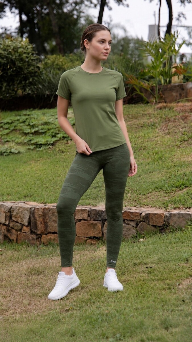 Remera de Microfibra. - Verde 