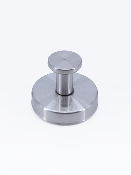 PERCHERO ACERO CON VENTOSA PLATEADO