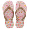 Sandalia de Niños Havaianas Hav.Kids Flores Rosado - Crema