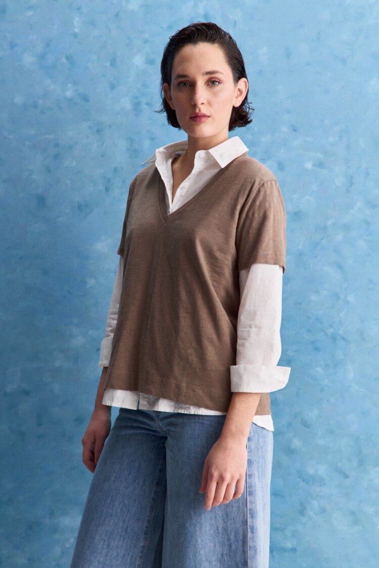 REMERA SOPHIE Visón