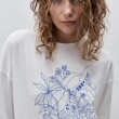 T-SHIRT D.CASSIN MECA M.C FLOR BLANCO