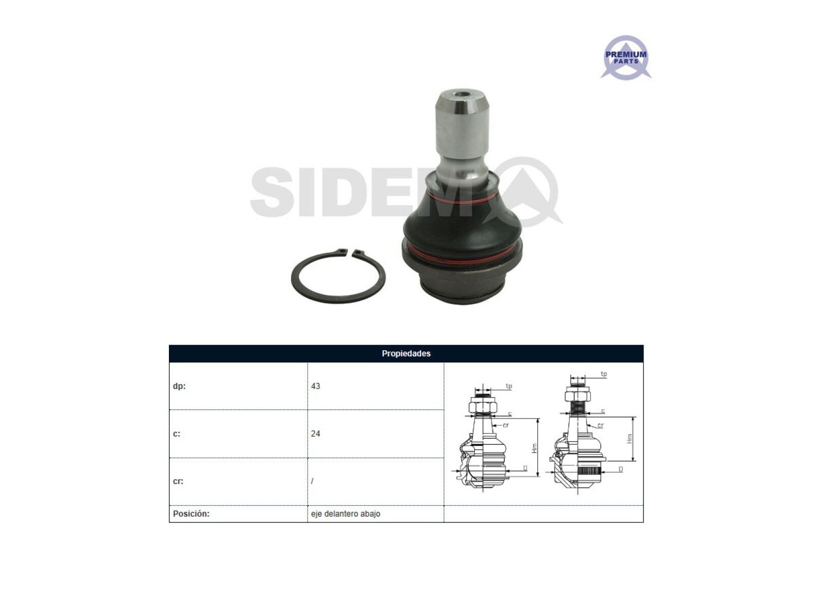 Rotula Del Nissan D23 - Frontier - Np300 15-25 Der/Izq 