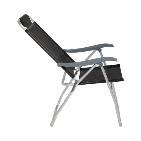 Silla Plegable de Aluminio 4 Posición NEGRO