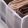 Organizador para almacenar ropa con 7 divisiones Blanco