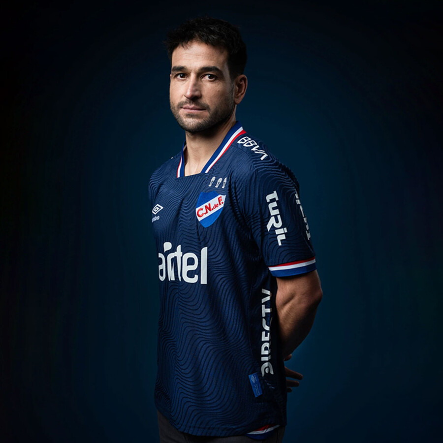 Camiseta Infantil Umbro de Nacional Oficial Junior Azul Marino