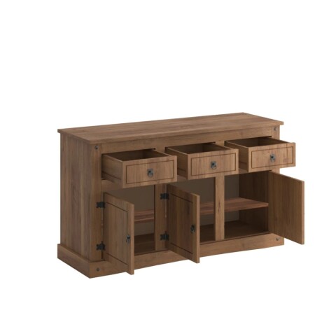 APARADOR BARGUEÑO LINEA MEXICANA MADERA MACIZA -NOGAL ROBLES Aparador Bargueño Linea Mexicana Madera Maciza -nogal Robles