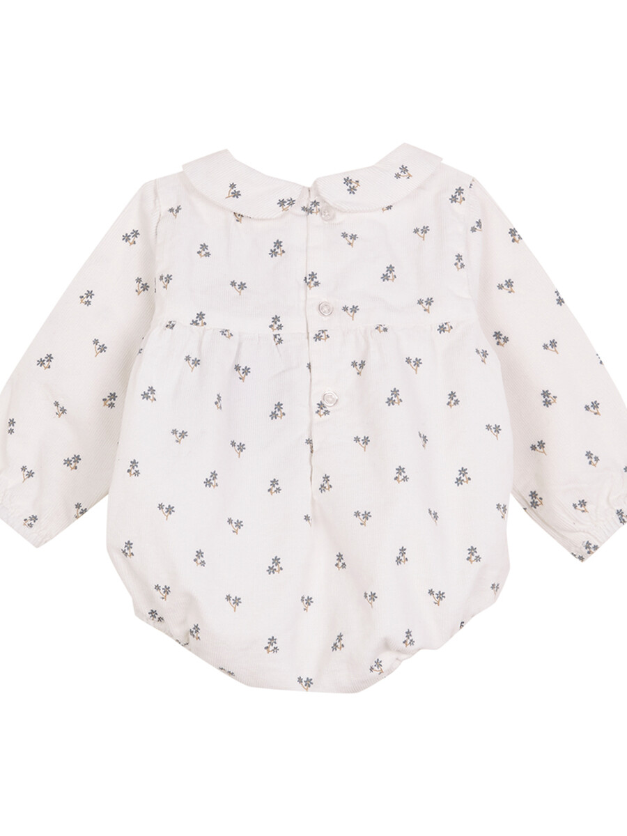 Ranita De Pana De Flores Blanco Roto