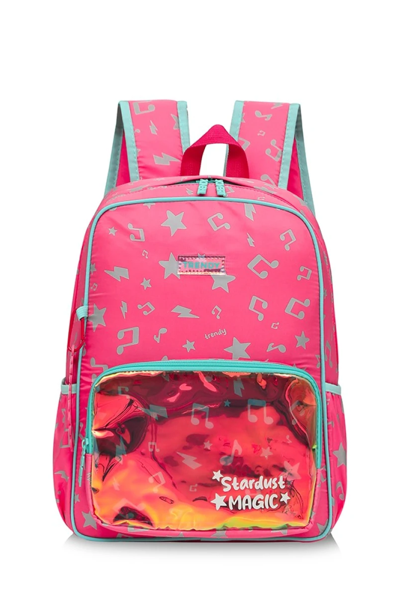 Mochila con diseño musical Fucsia