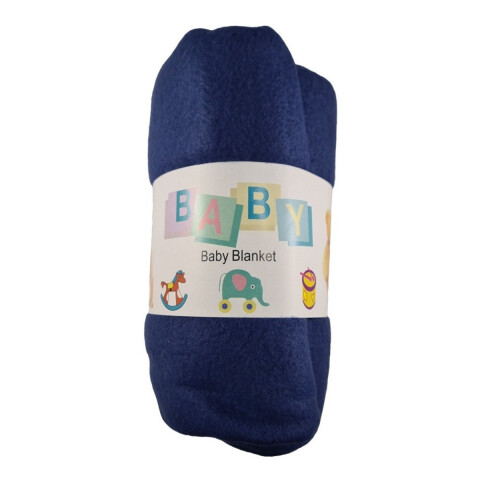 Acolchado Cuna Frazada Para Bebes Abrigada Polar Calidad Variante Color Azul Oscuro
