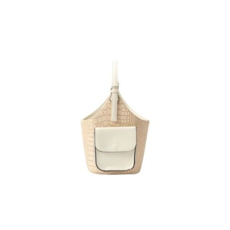 Matera Terrano Franjas Croco BEIGE