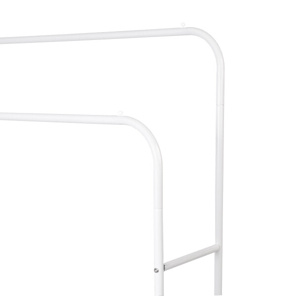 Perchero Para Ropa Percha Metal Organizador Estante Doble Imback Per003 Color Blanco Perchero Para Ropa Percha Metal Organizador Estante Doble Imback Per003 Color Blanco