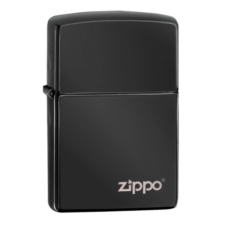 Encendedor Zippo Classic High Polish negro con logo - 24756ZL Encendedor Zippo Classic High Polish negro con logo - 24756ZL