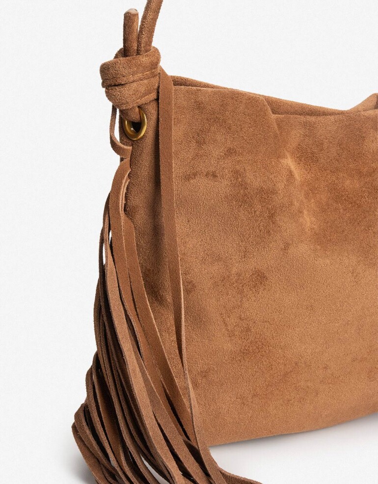 Saca Cartera Formato Saca Con Flecos - Marron Suela