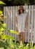 Vestido Floral Corto Crudo