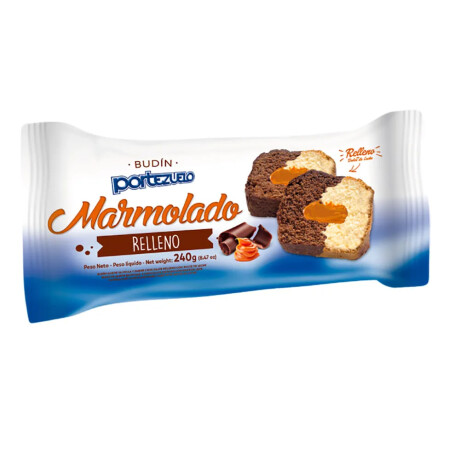 Budin Portezuelo 240grs Relleno Marmolado