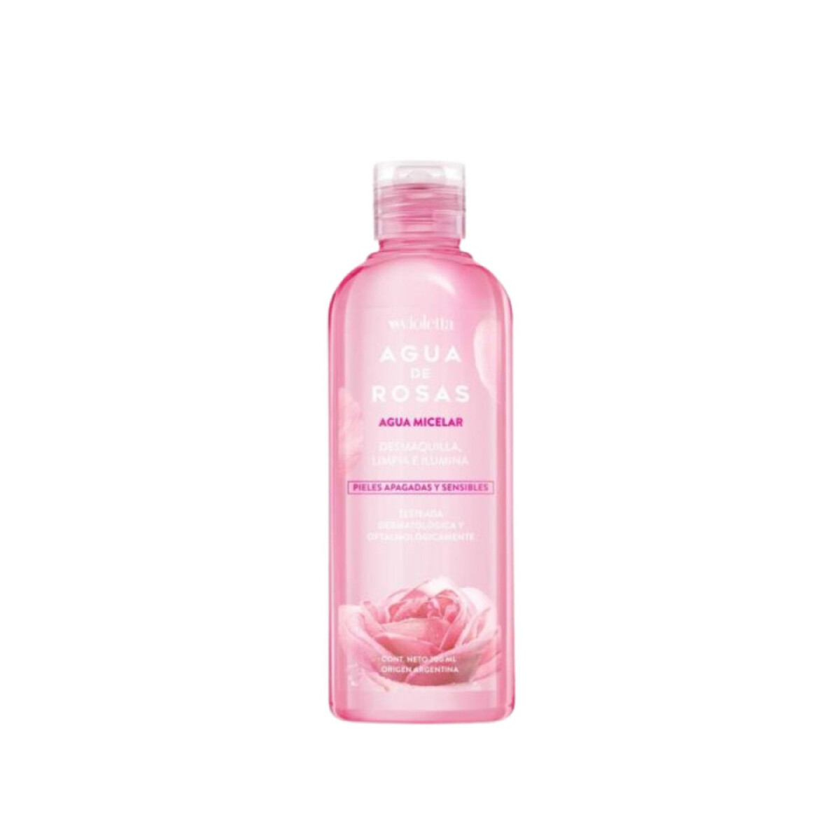 Agua Micelar Violetta Agua de Rosas - 200 ml 