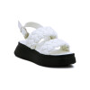 Sandalias Mujer Darkness Tiras Trenzadas Blanco