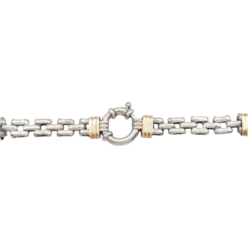 Cadena Panther-Plata y Oro-Sin piedra-CD5036 sinpiedra