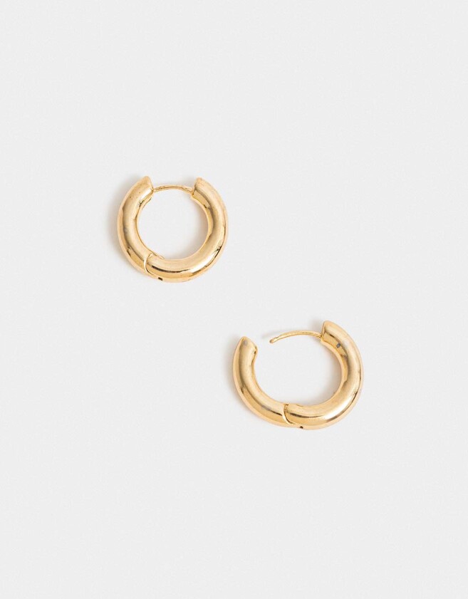 Aros Argollas Metal Aros Argolla De Metal - Dorado