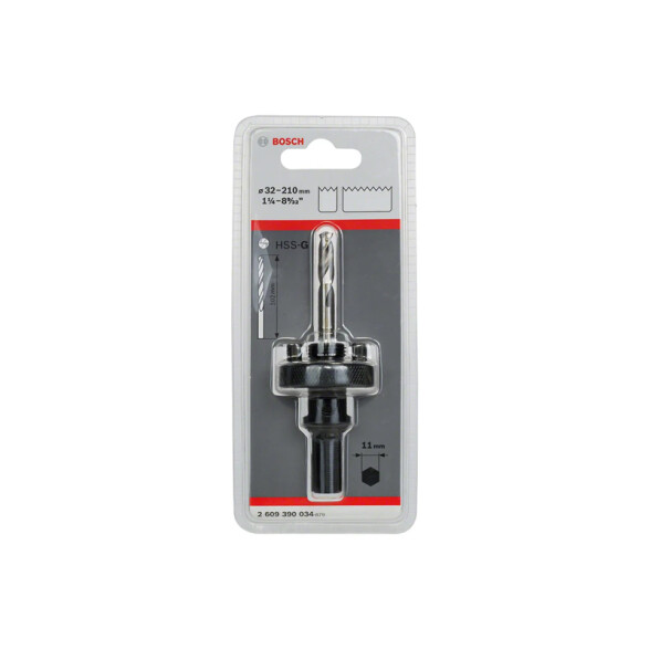 Mandril p/sierras copa bimetálicas Ø32-210mm Bosch BS8072