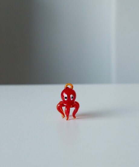 DIJE PULPO ROJO