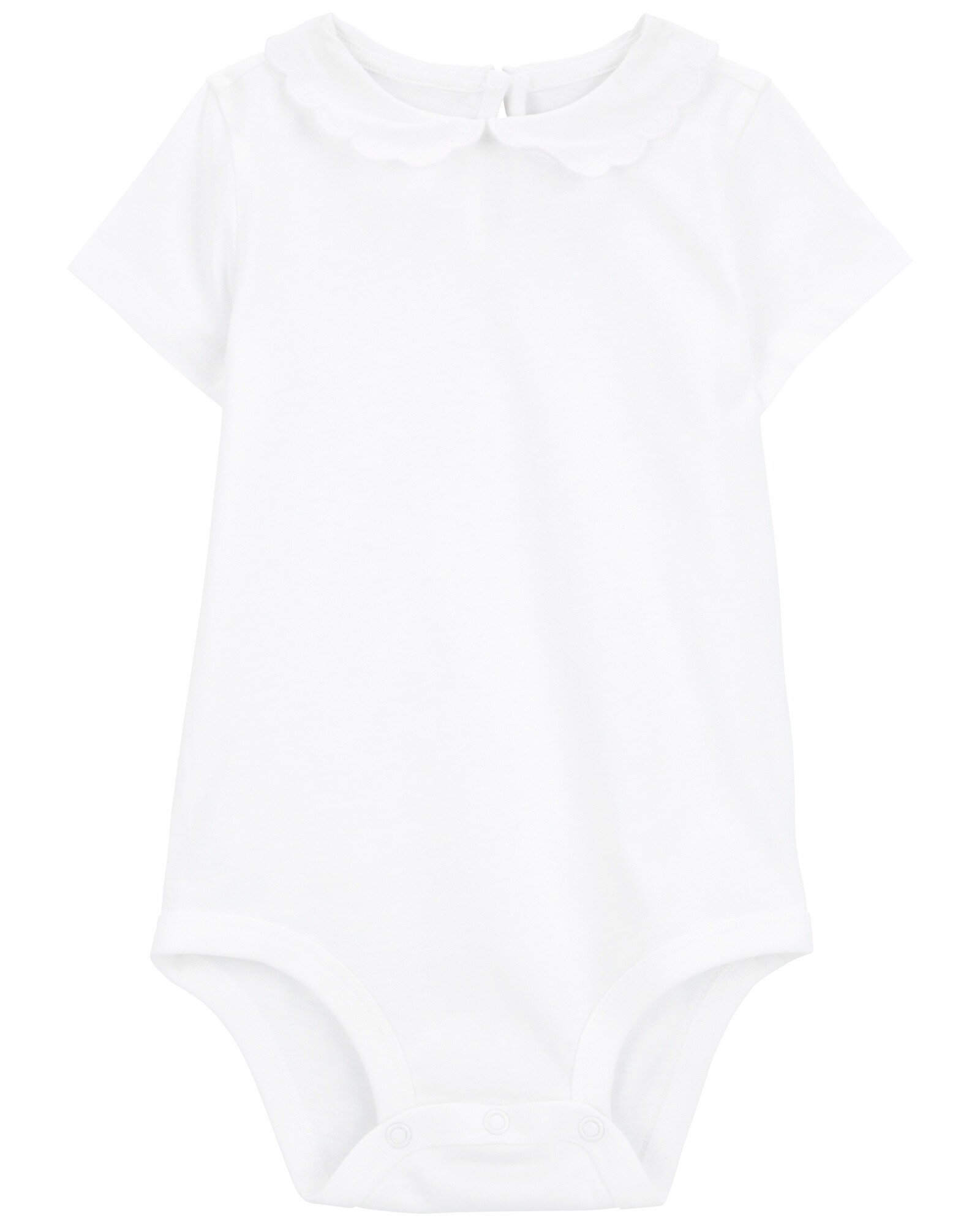 Body de algodón, con cuello mago festoneado Body de algodón, con cuello mago festoneado