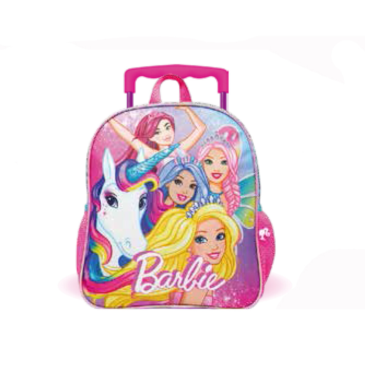 Mochila con carro Barbie 14" 