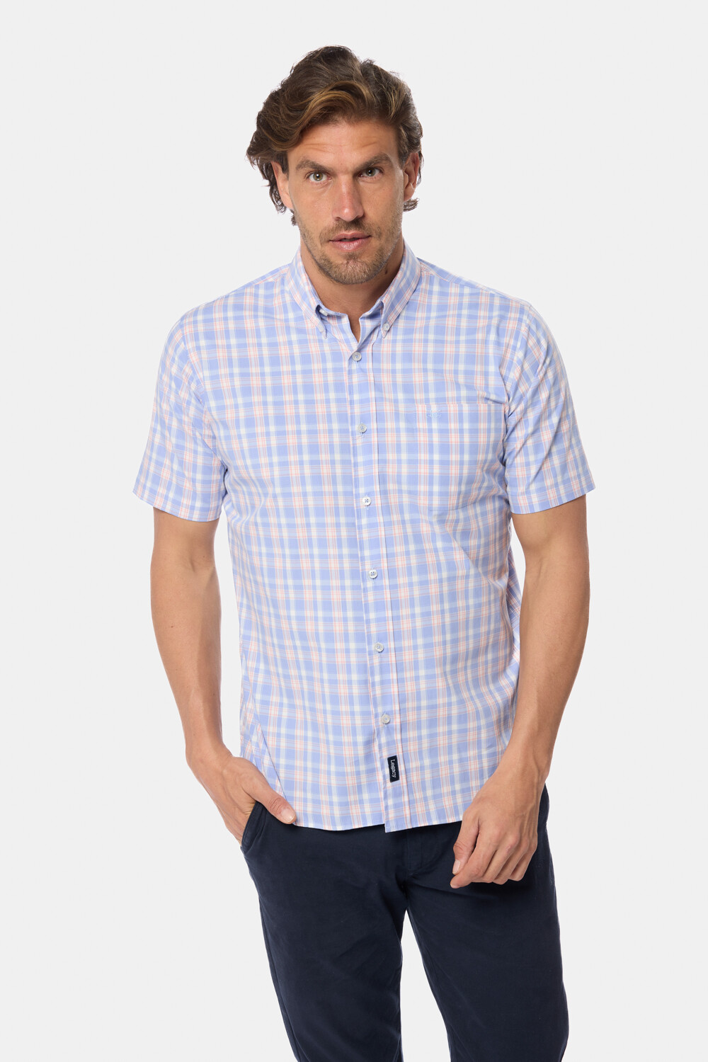 CAMISA SPORT A CUADROS Piedra