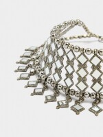 Choker De Rombos Espejo plateado