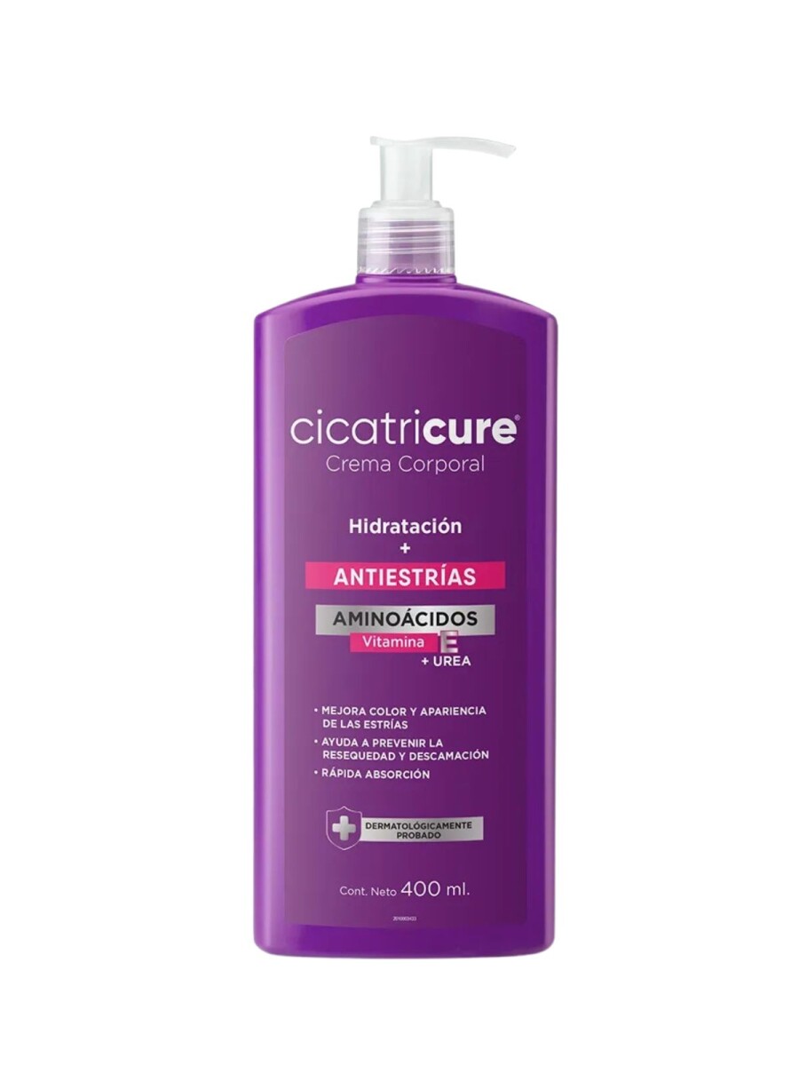 Cicatricure Crema Corporal 400ml - Aminoácidos 