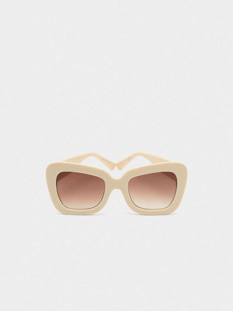 Gafas De Sol De Mariposa - beige 